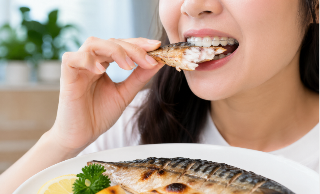 Can You Eat Fish with Clear Aligners or Braces